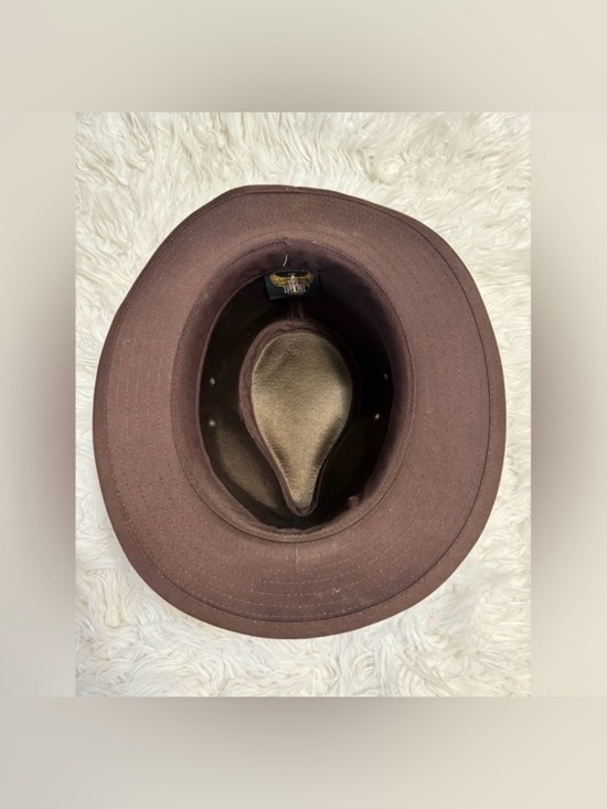 Henschel Women\'s Brown Suede Safari Hat with Leather Band